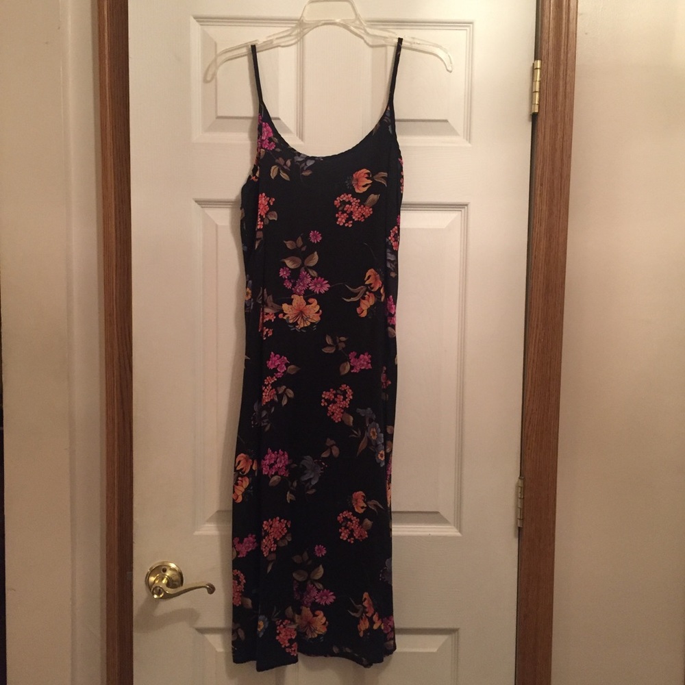SOLD! Floral Spaghetti Strap Dress - Picture 1 of 4